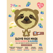 7th Heaven Luiaard Sheetmasker Lotusbloesem & Bosbes 1 st