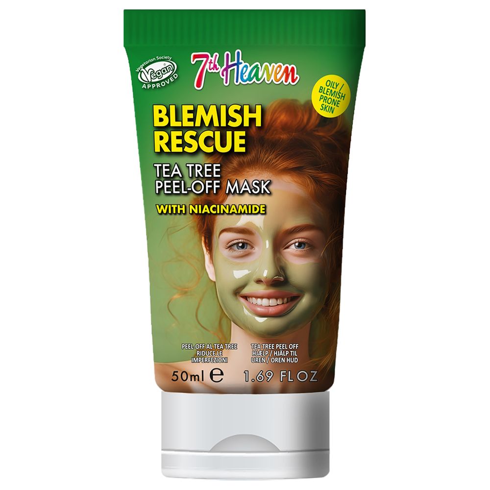 7th Heaven Blemish Rescue Tea Tree Peel-Off Masker met Niacinamide 50 ml