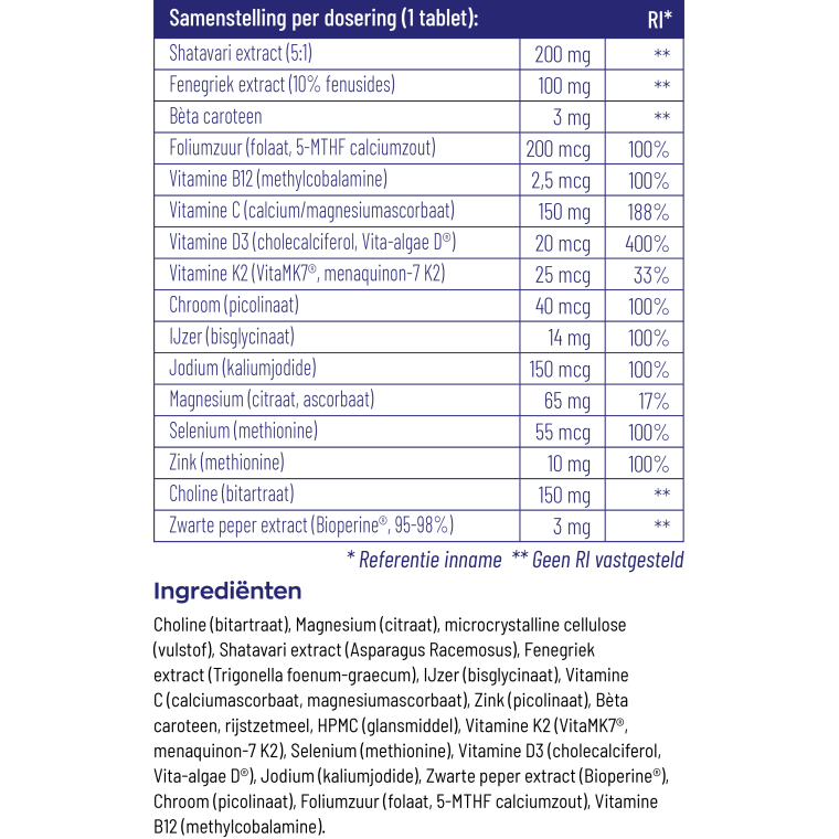 Vitakruid Postpartum Mama 90 tabletten