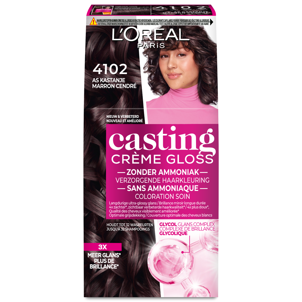L'Oréal Paris Casting Creme Gloss 4102 Parelmoer Kastanjebruin - Loreal