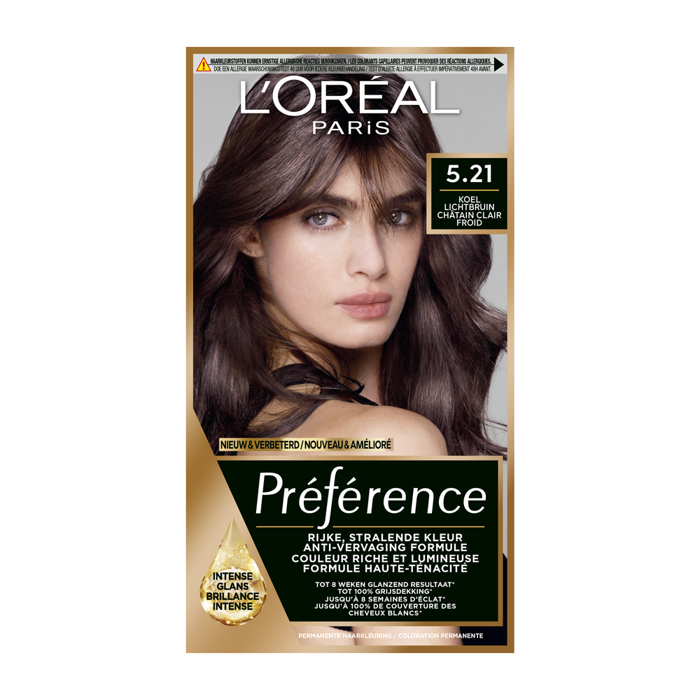 L'Oréal Paris Preference 5.21 Koel Lichtbruin - Loreal