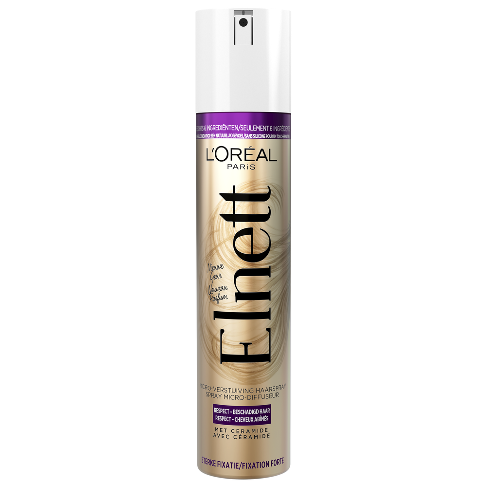 L'Oréal Paris Elnett Respect Sterke Fixatie Haarspray Beschadigd Haar 200 ml - Loreal
