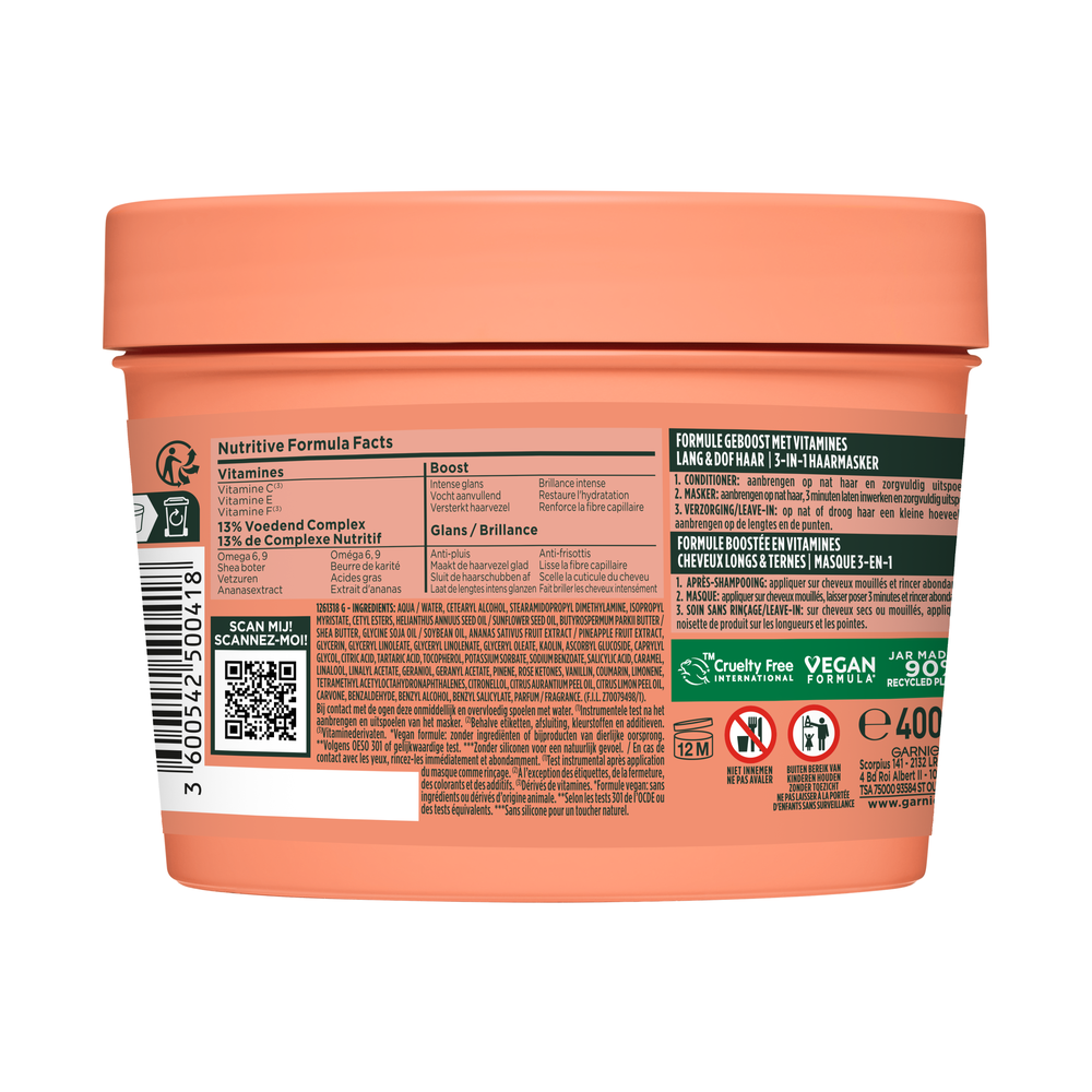 Garnier Fructis Pineapple Hair Food Haarmasker 400 ml