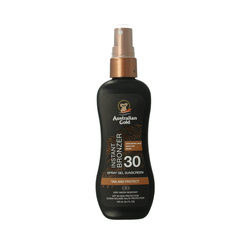 Australian Gold Spray gel met bronzer SPF30 100 ml (afbeelding 2)