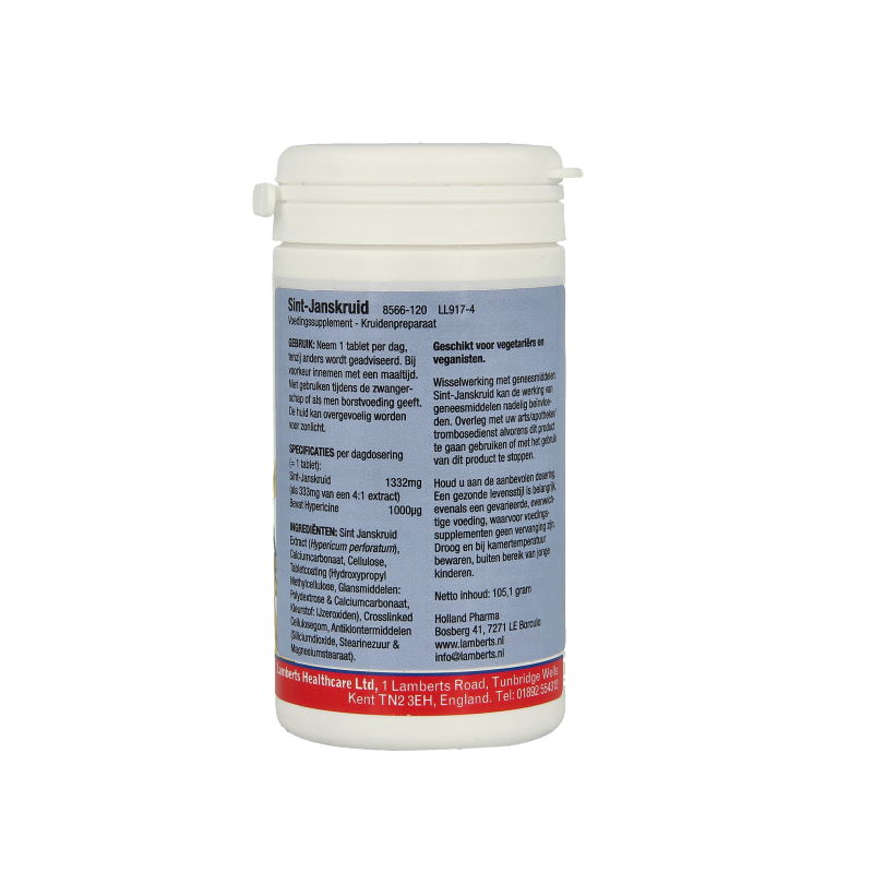 Lamberts St Janskruid (hypericum St Johns wort) 120 tabletten