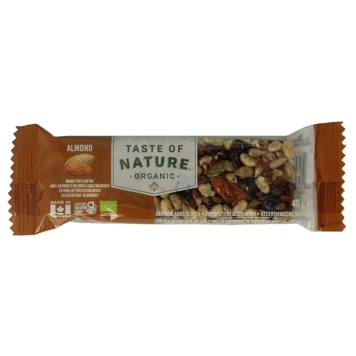 Taste Of Nature Almond granenreep 40 gram