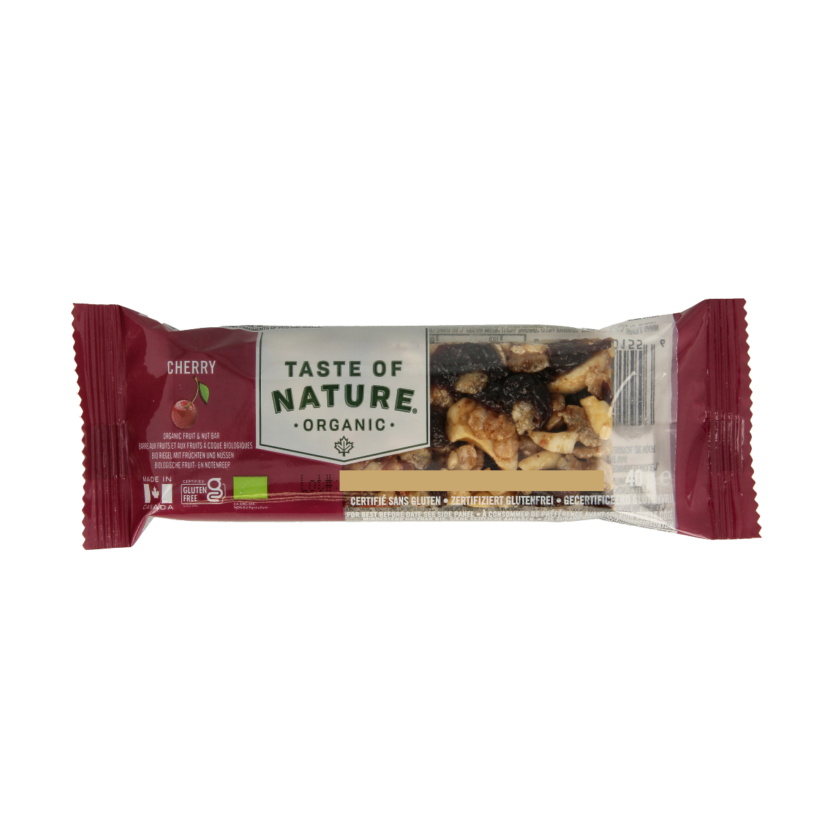 Taste Of Nature Kersen granenreep 40 gram
