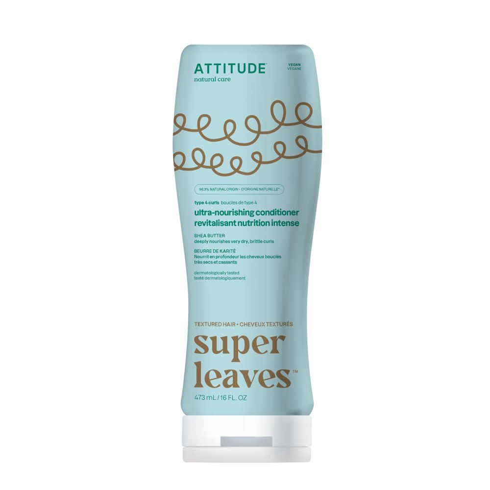 Attitude Super Leaves Conditioner Shea Butter Curl Ultra-Nourishing Type 4 Curls 473 ml