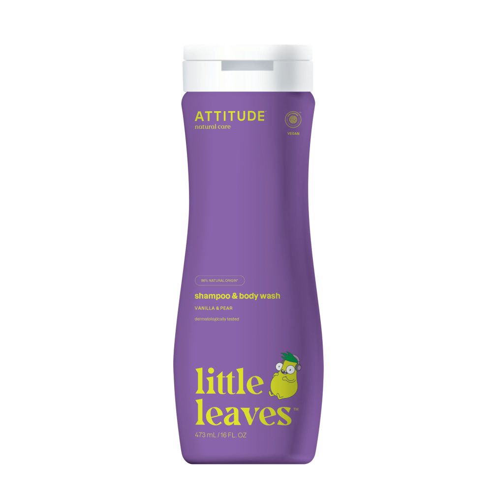 Attitude Little leaves 2 in 1 shampoo vanille peer 473 ml