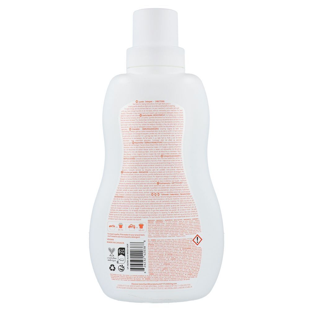Attitude Baby Leaves Wasmiddel Peer Nectar 1050 ml