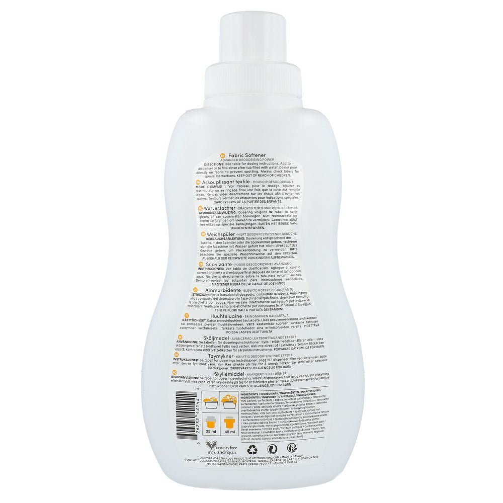 Attitude Nature+ Wasverzachter Citrus Zest 1 liter