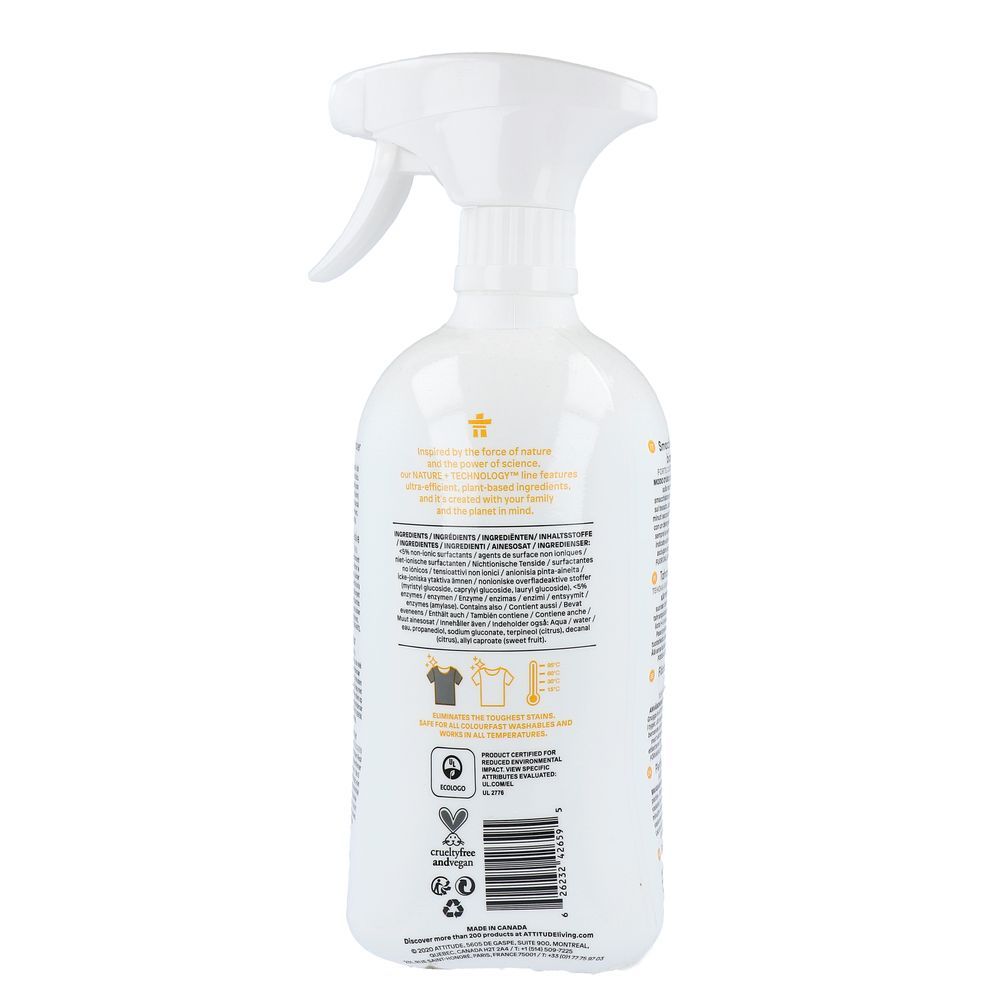 Attitude Nature+ Vlekverwijderaar Citrus Zest 800 ml