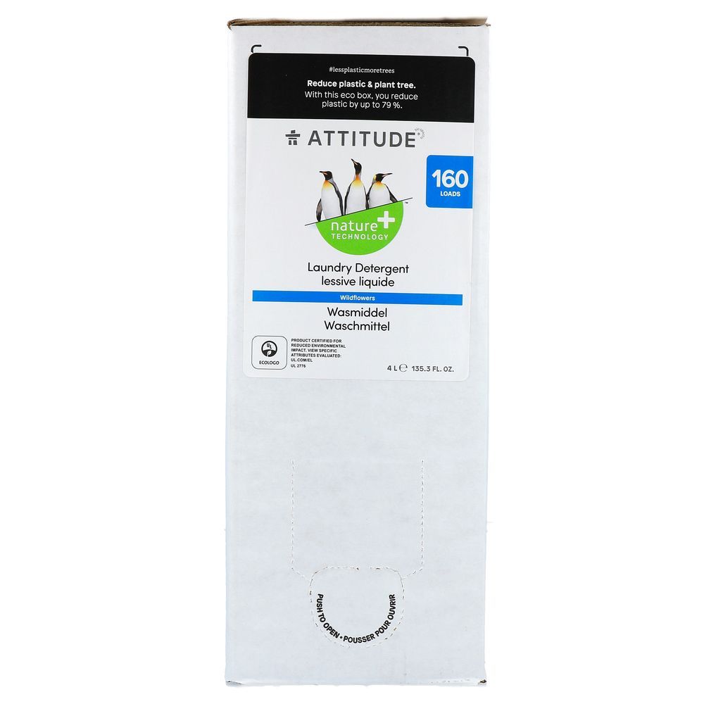 Attitude Nature+ Wasmiddel Wildflowers Bulk to Go 4000 ml