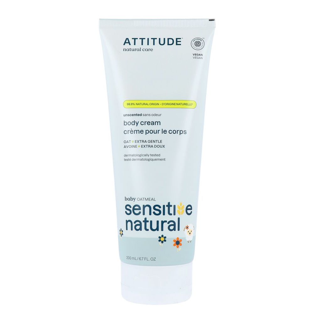 Attitude Sensitive Natural Verzachtende Bodycreme voor Babies 200 ml