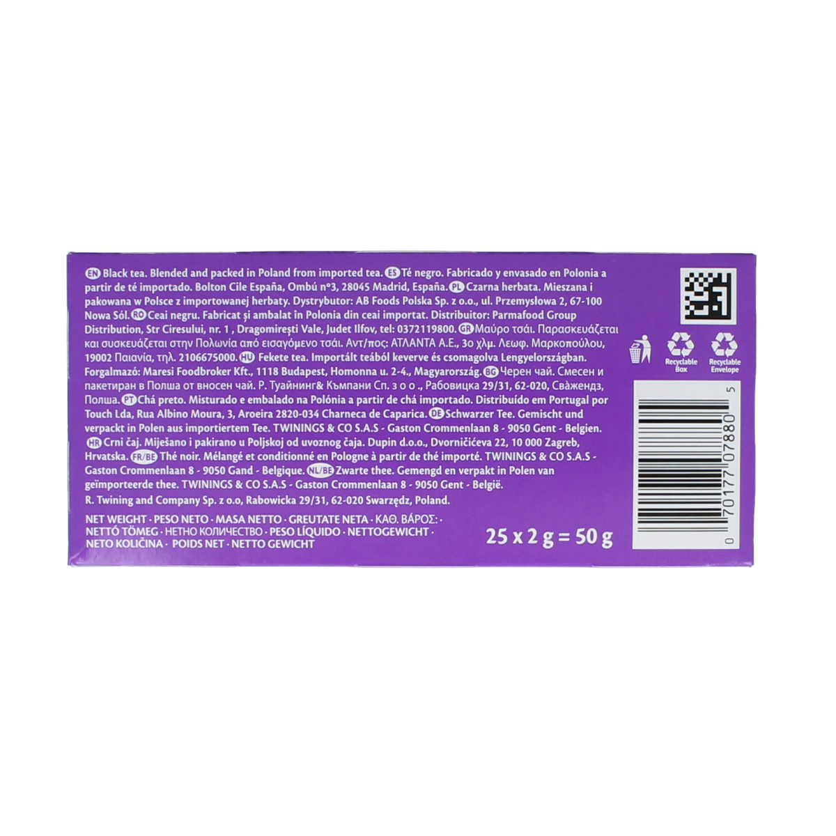 Twinings Darjeeling thee 25 zakjes