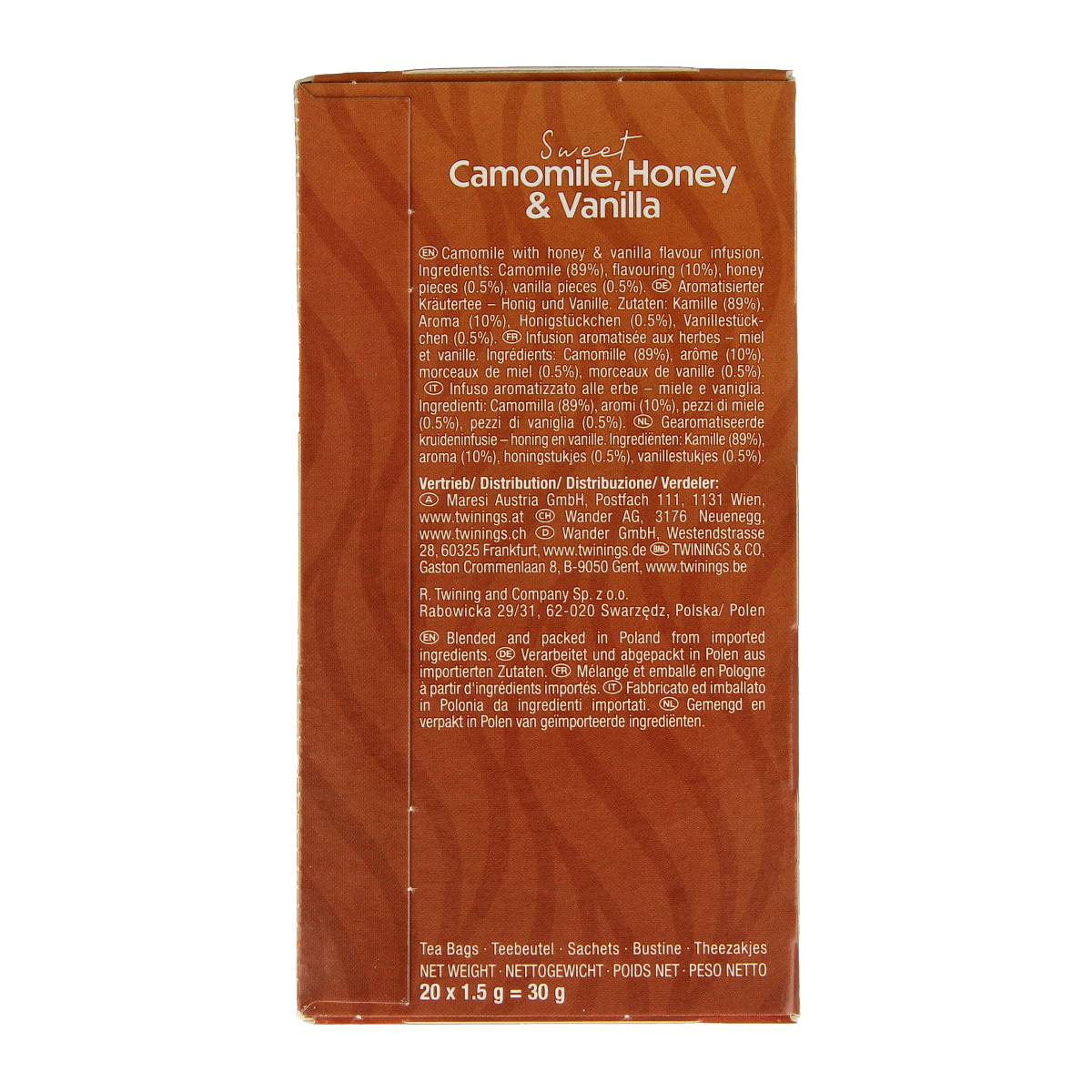 Twinings Kamille honing vanille 20 stuks