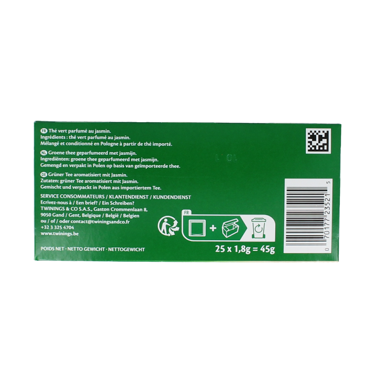 Twinings Groene thee jasmijn 25 zakjes