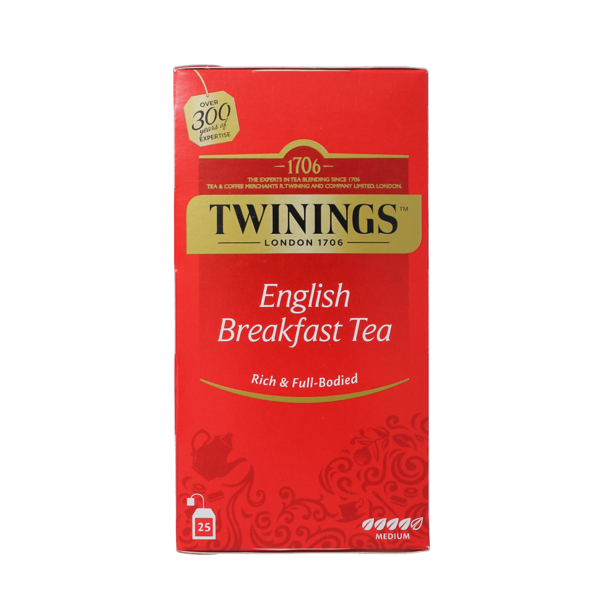 Twinings English breakfast thee envelop zwart 25 zakjes