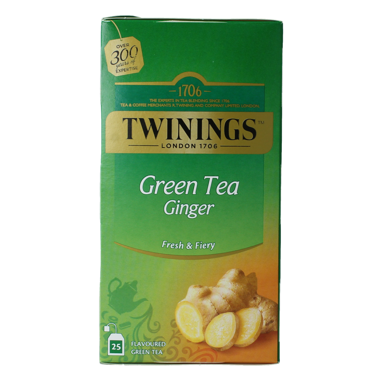 Twinings The vert gingembre 25 stuks