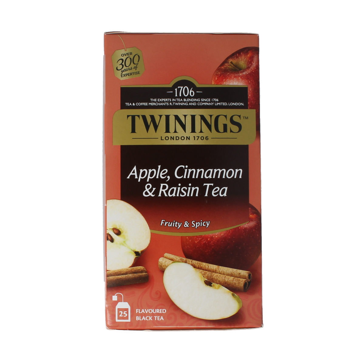 Twinings Apple, Cinnamon & Raisin Thee 25 zakjes