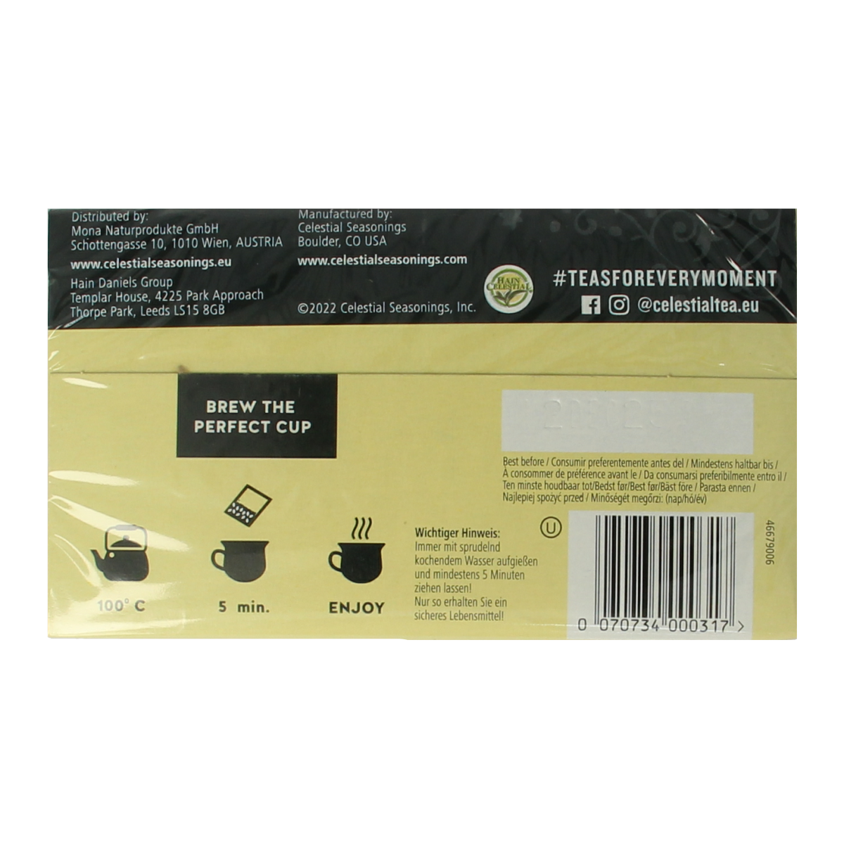 Celestial Season Mandarin orange spice herb tea 20 zakjes