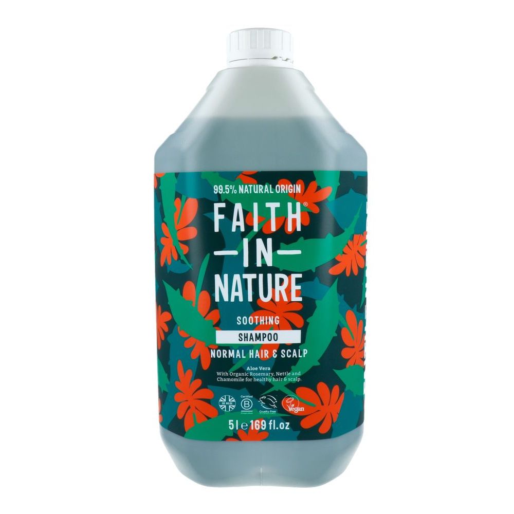 Faith in Nature Shampoo Aloë  Vera Navulverpakking 5 lt