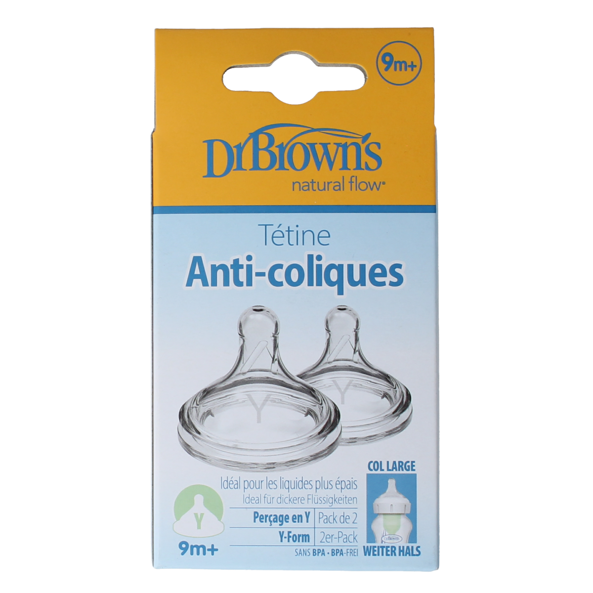 DR Brown's Options+ Y-speen 2 stuks