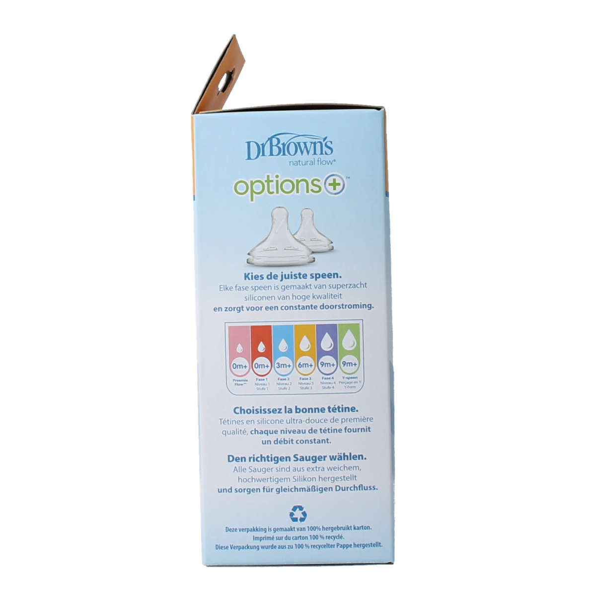 DR Brown's Options+ brede halsfles