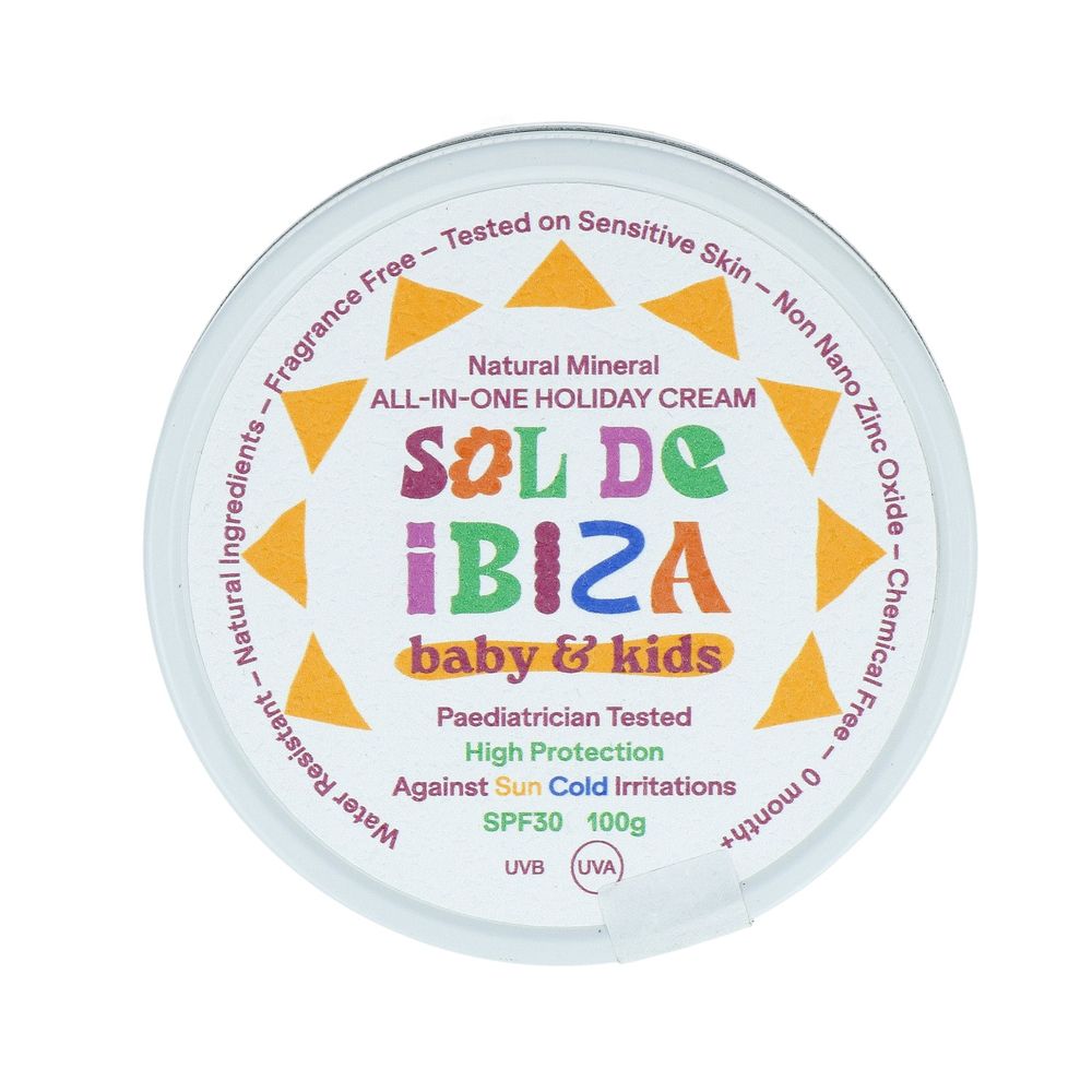 Sol de Ibiza Baby & Kids Alles-in-een Beschermende Crème Spf 30 100 gram
