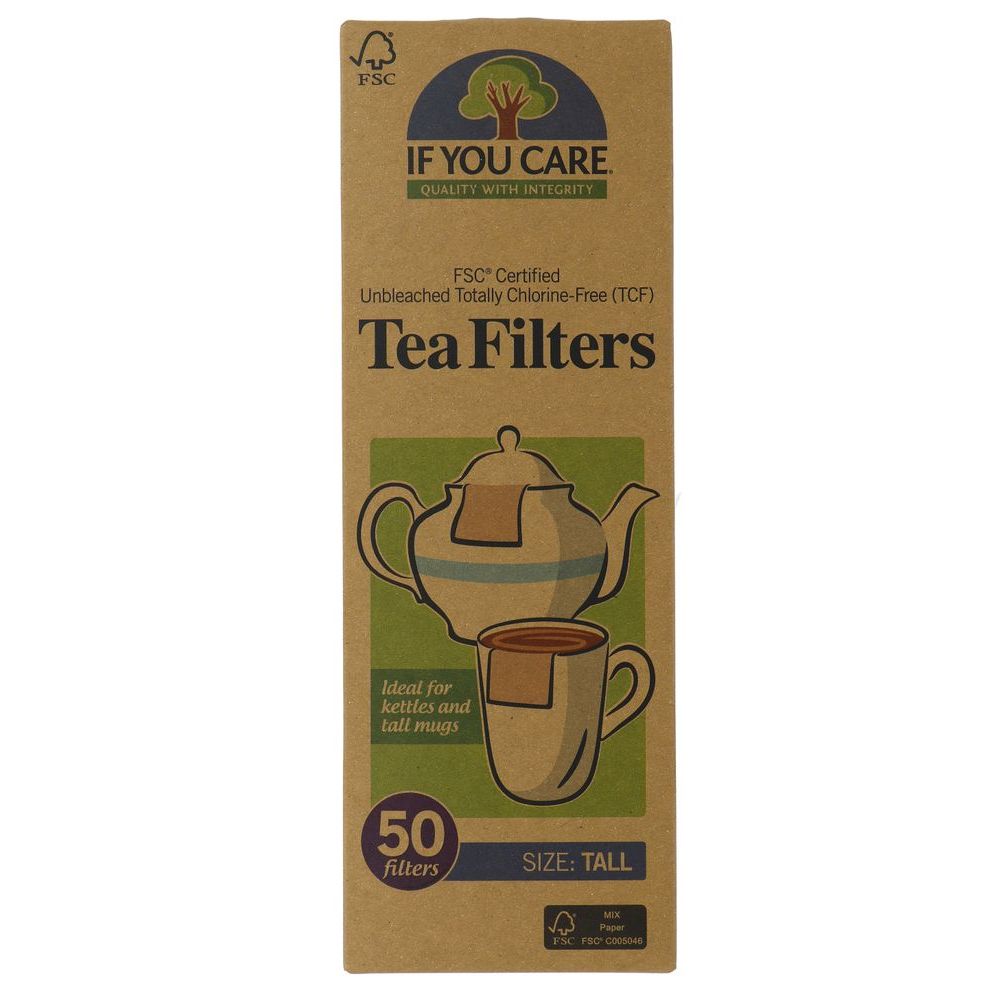 If You Care FSC Certified Unbleached Tea Filters Tall 50 st