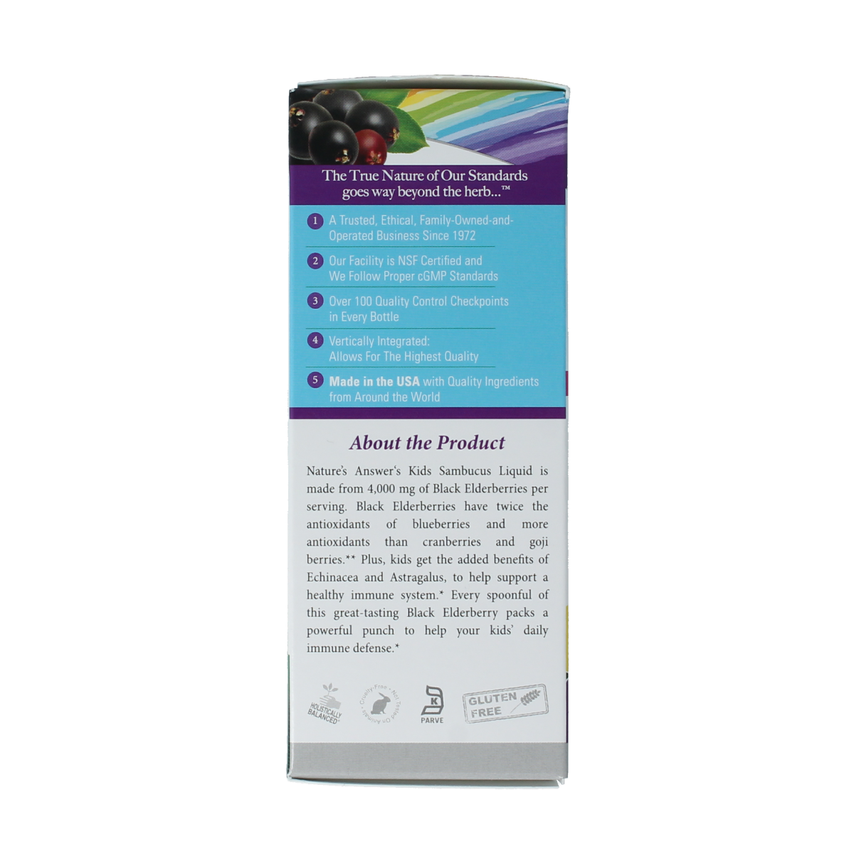 Natures Answer Sambucus kids vlierbessen extract 120 ml