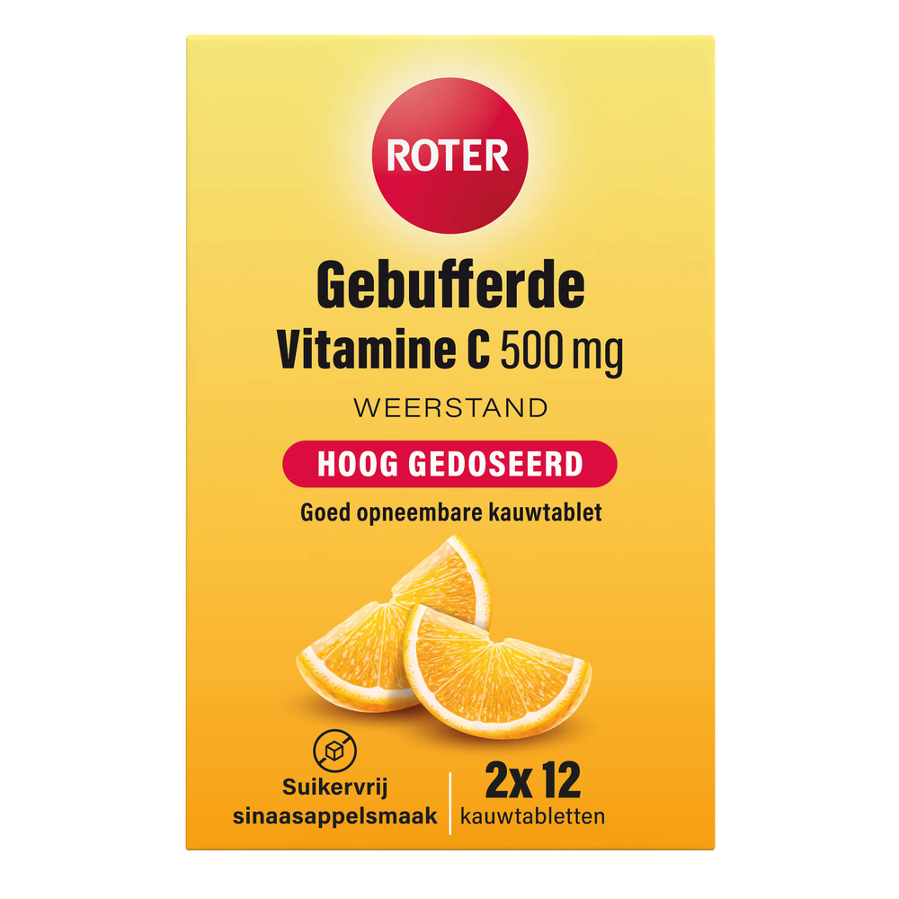 Roter Gebufferde Vitamine C 500mg 24 ktabletten