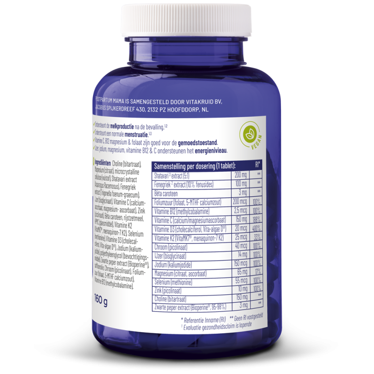 Vitakruid Postpartum Mama 90 tabletten