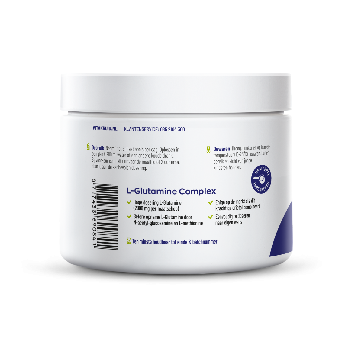 Vitakruid L-Glutamine Complex poeder 230 gram