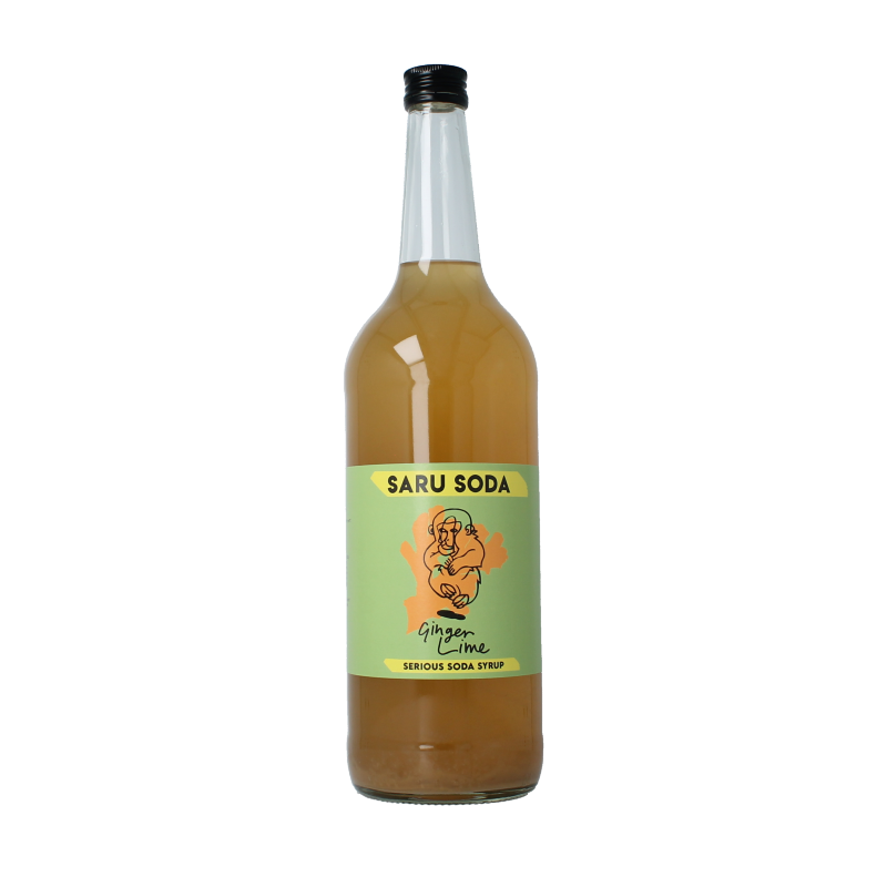 Saru Soda Siroop ginger lime bio demeter 1 liter
