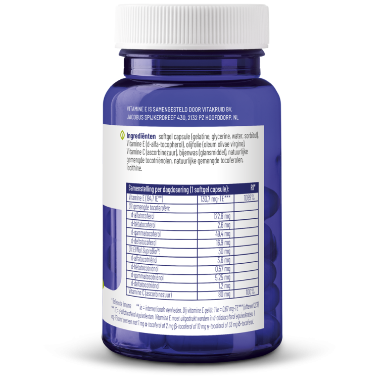 Vitakruid Vitamine E complex 60 softgels