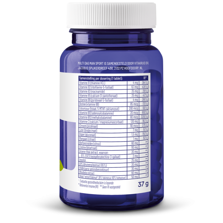 Vitakruid Multi dag & nacht man sport