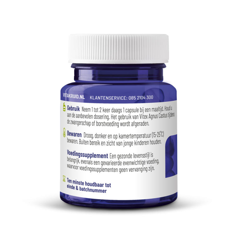 Vitakruid Monnikspeper 200 mg 60 vcaps