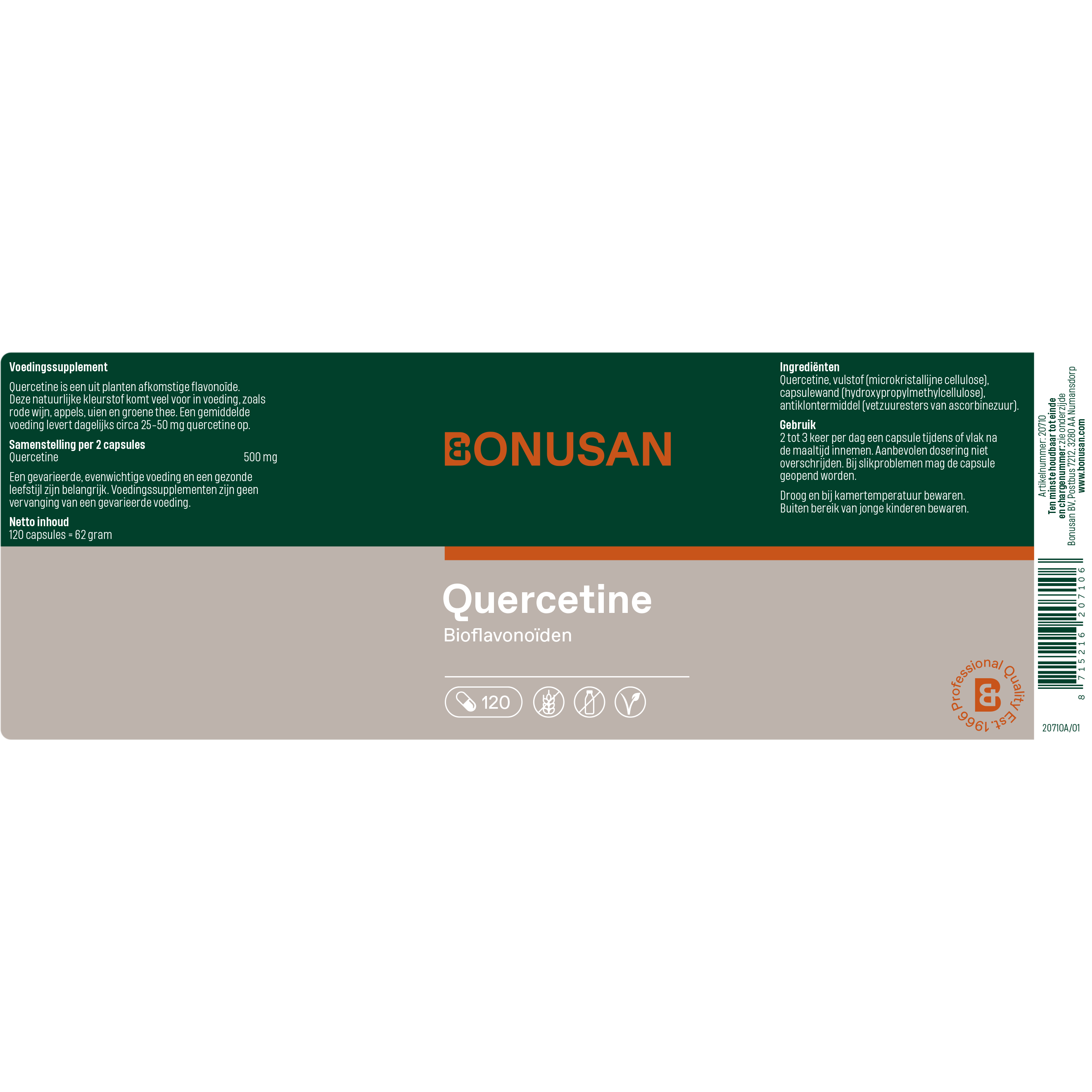 Bonusan Quercetine 250 mg 120 vcaps