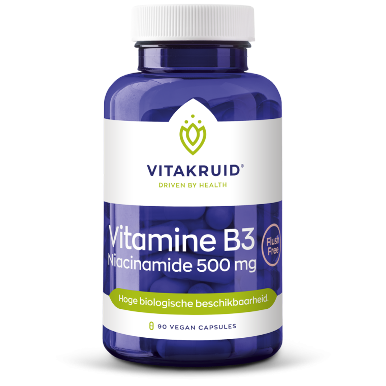 Vitakruid Vitamine B3 Niacinamide 500 mg 90 vcaps