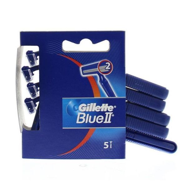 GILLETTE BLUE 2 WEGWERPMESJES  5 Stuks