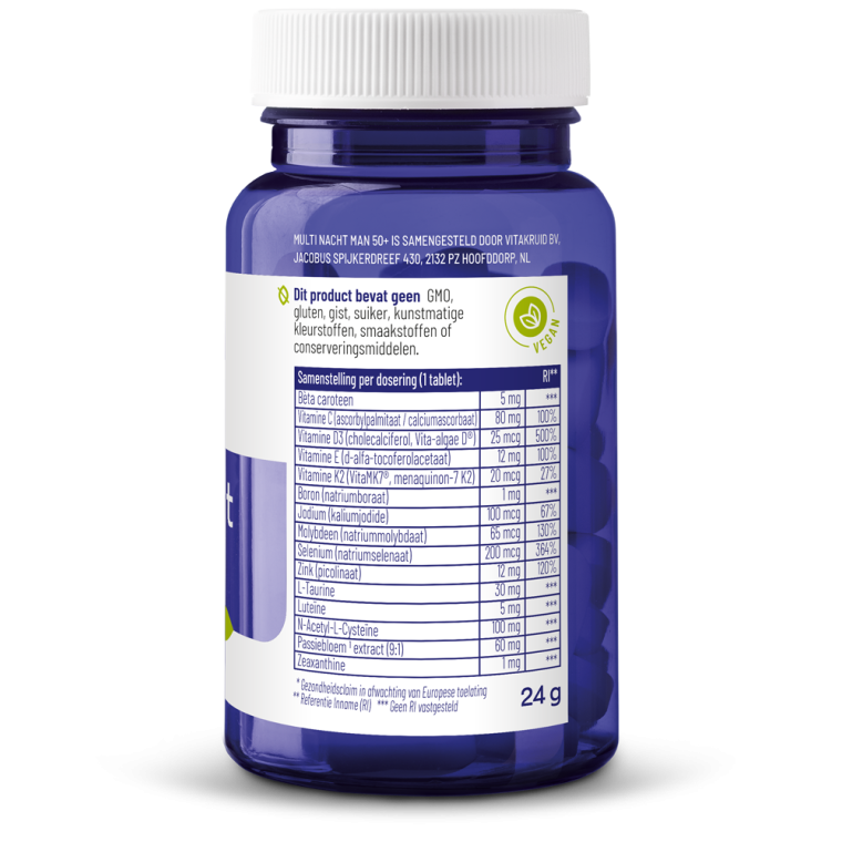 Vitakruid Multi dag & nacht man 50+
