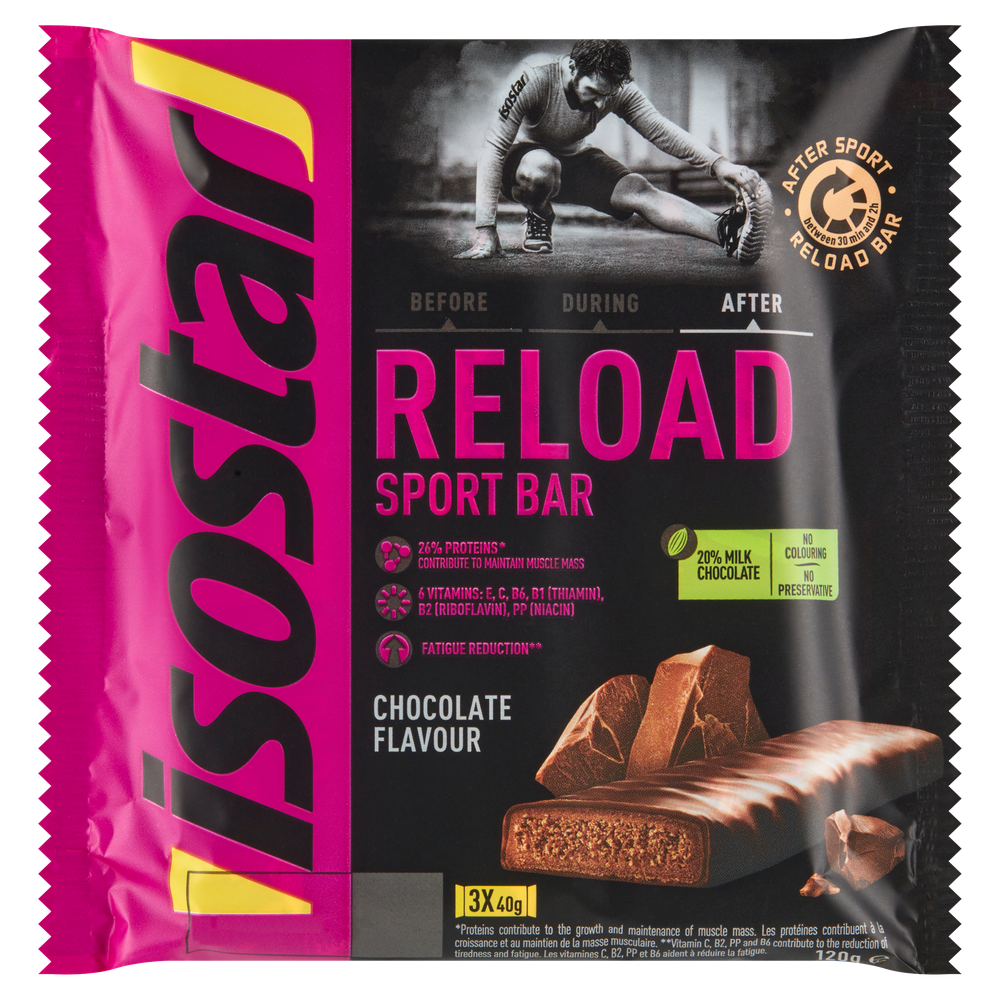 Isostar Reload sport bar 3 pack 3 st