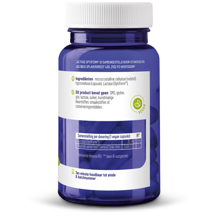 Vitakruid Lactase OptiFerm 3000 fcc 90 vcaps
