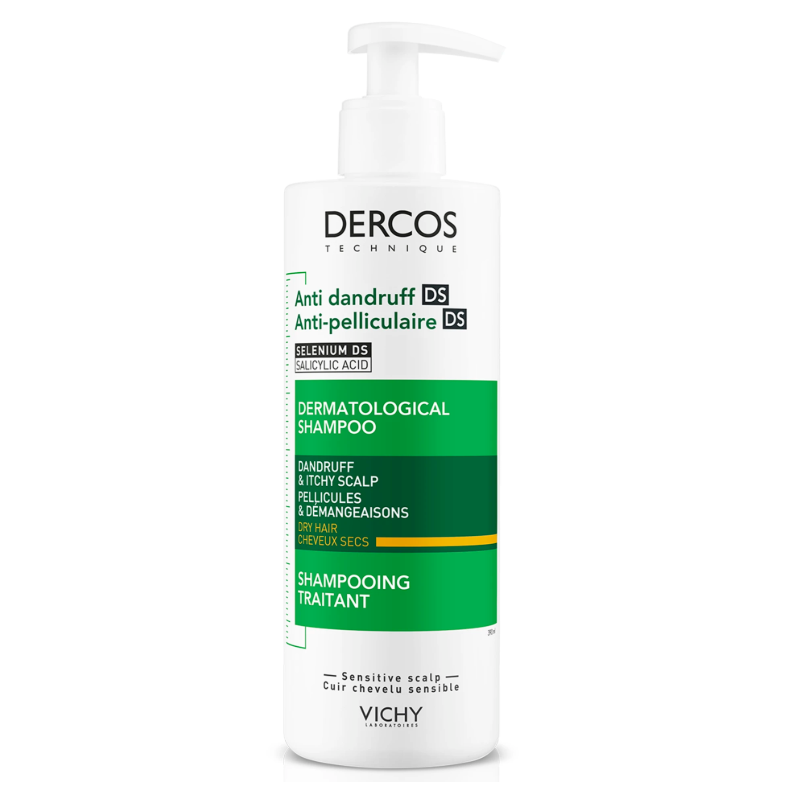 Vichy Dercos anti roos shampoo voor droog haar 390 ml