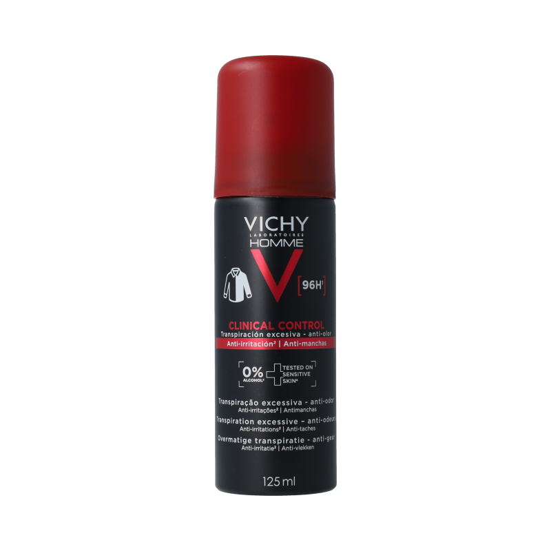 Vichy Homme clinical control anti-transpirant 96H 125 ml