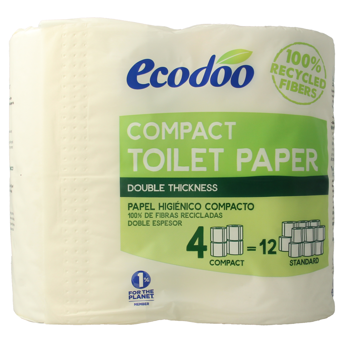 Ecodoo Toiletpapier compact ecologisch 4 stuks