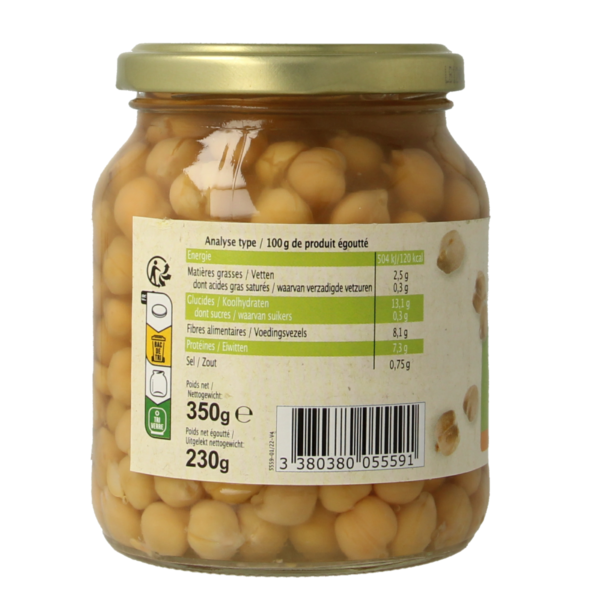 Primeal Kikkererwten Demeter 370 ml
