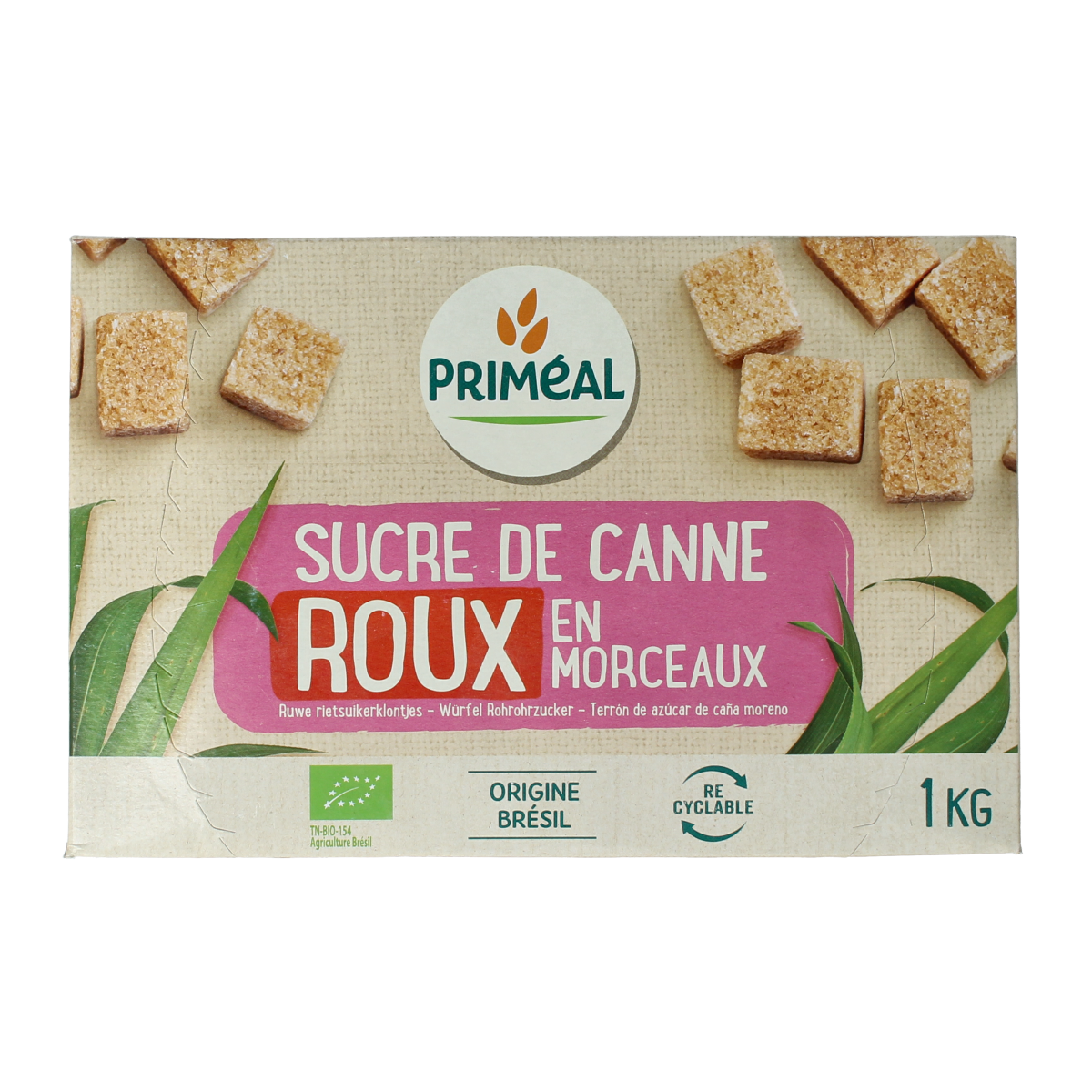 Primeal Bruine rietsuiker klontjes