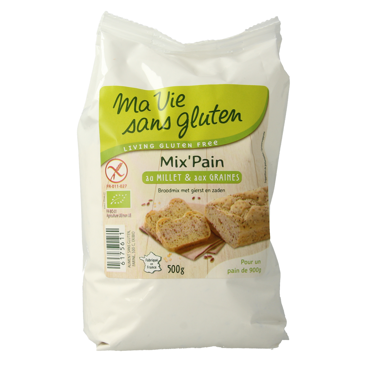 Ma Vie Sans Gluten Broodmeel met gierst en zaden 500 gram